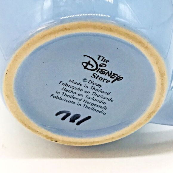 The Disney Store Mickey Mouse on Handle Coffee Mug Blue Ceramic Tea Cup 4.5 x 4 - Picture 8 of 8